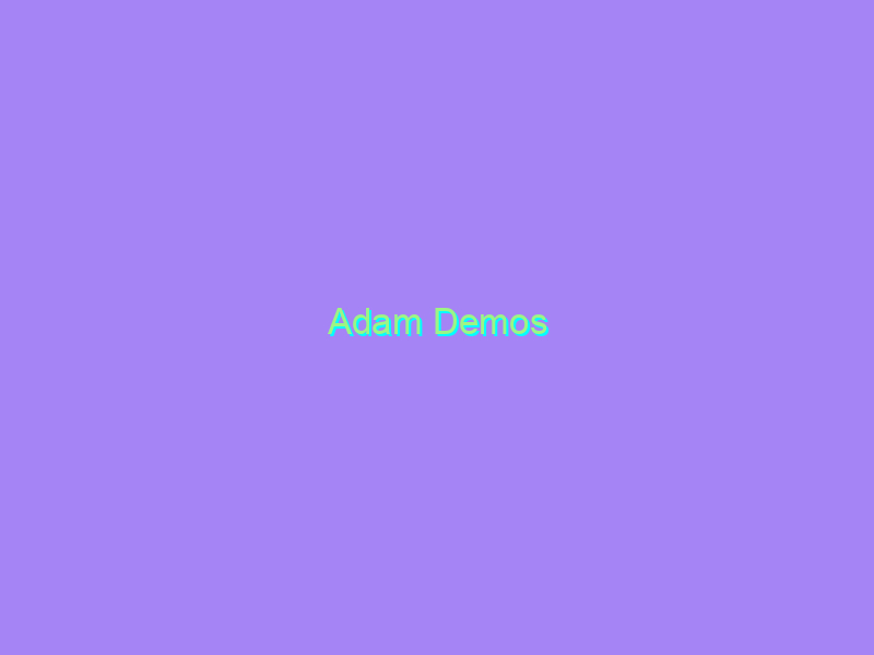 Adam Demos