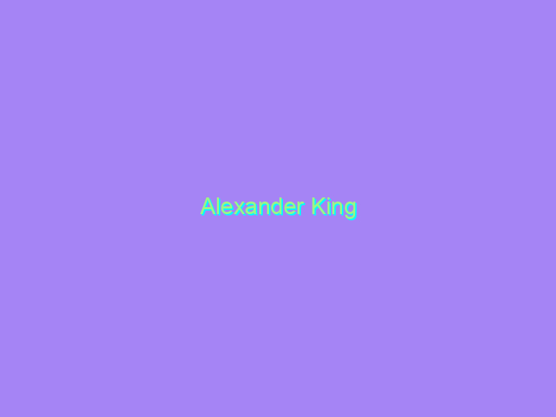 Alexander King