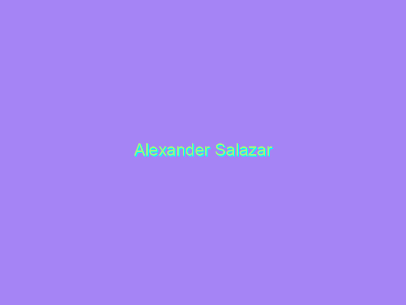 Alexander Salazar