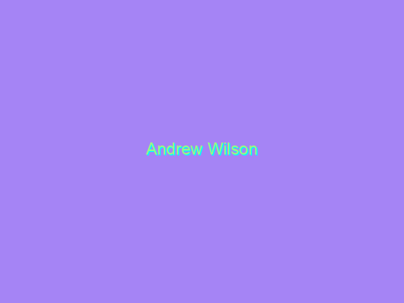 Andrew Wilson
