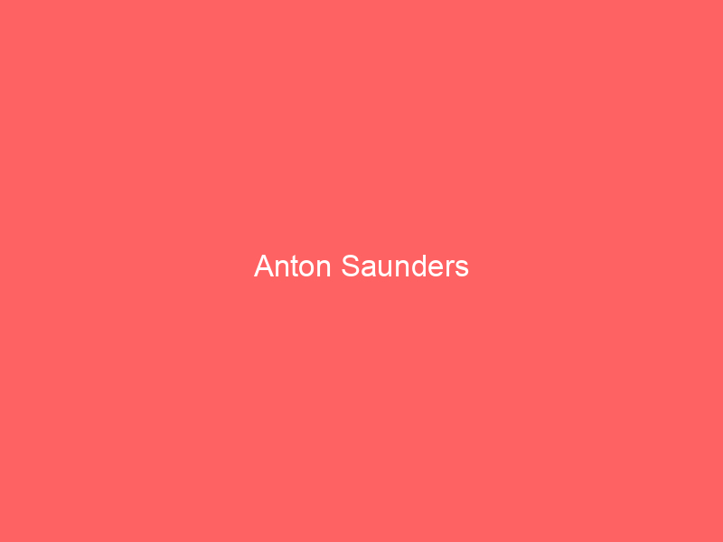 Anton Saunders