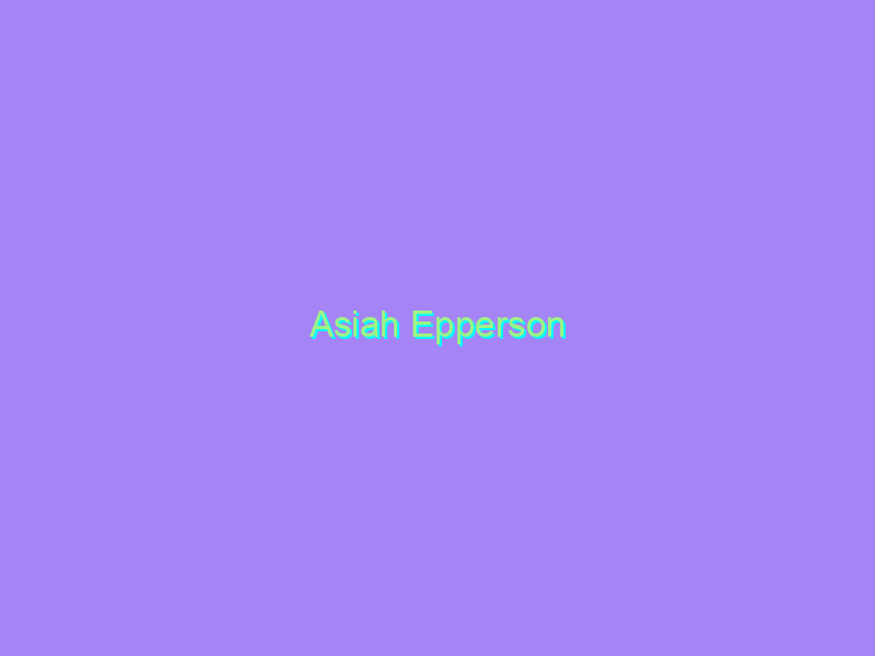Asiah Epperson