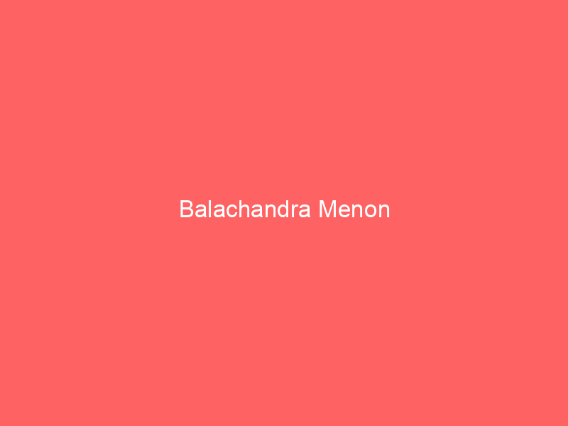 Balachandra Menon