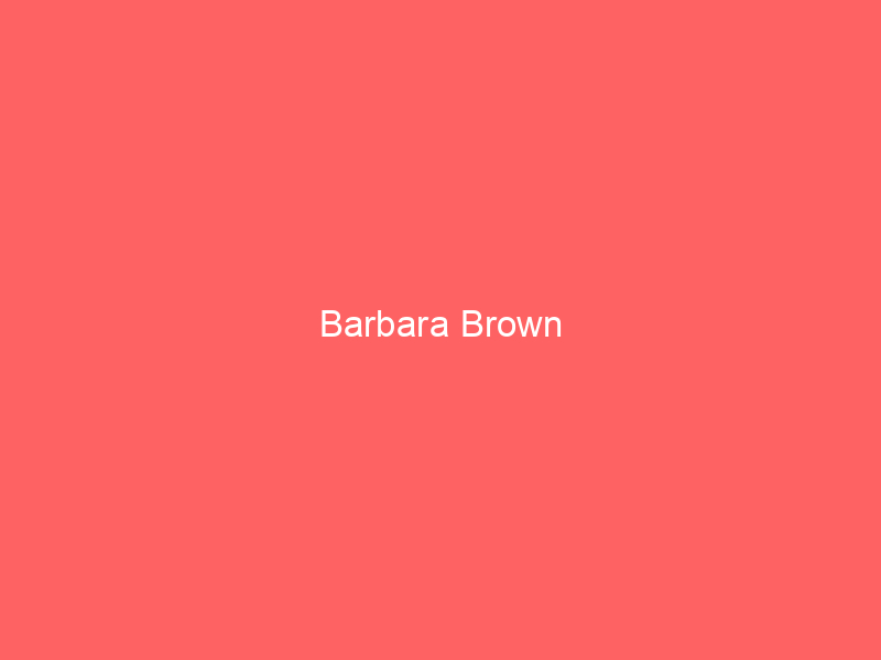 Barbara Brown
