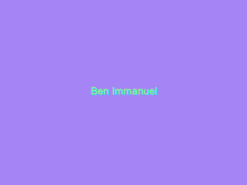 Ben Immanuel