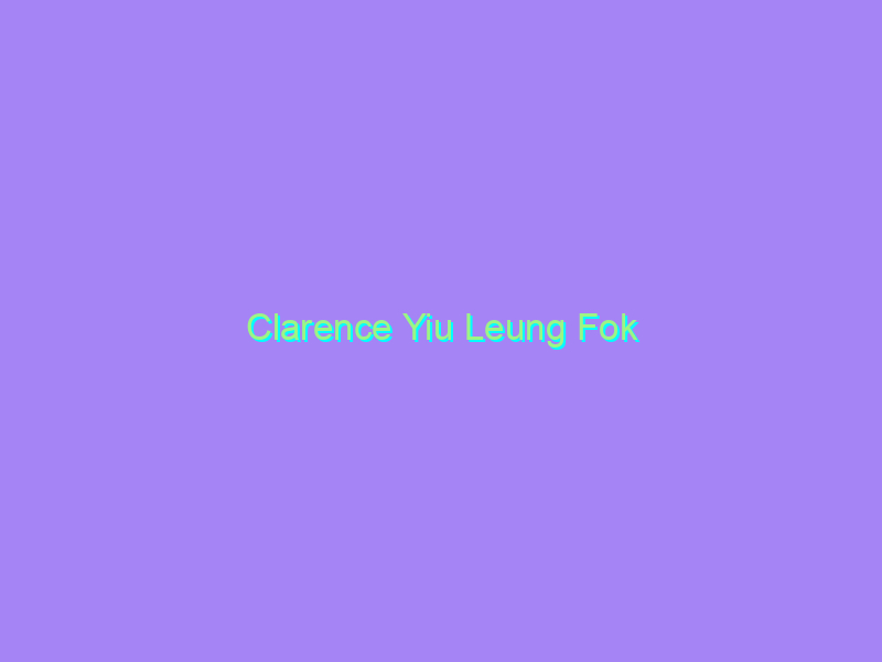 Clarence Yiu Leung Fok