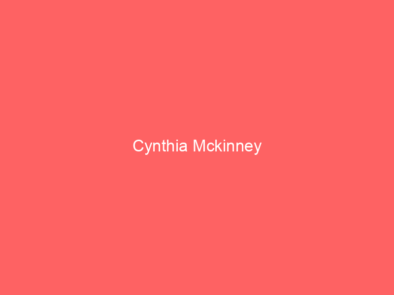 Cynthia Mckinney