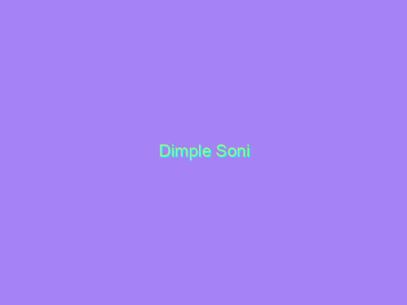 Dimple Soni