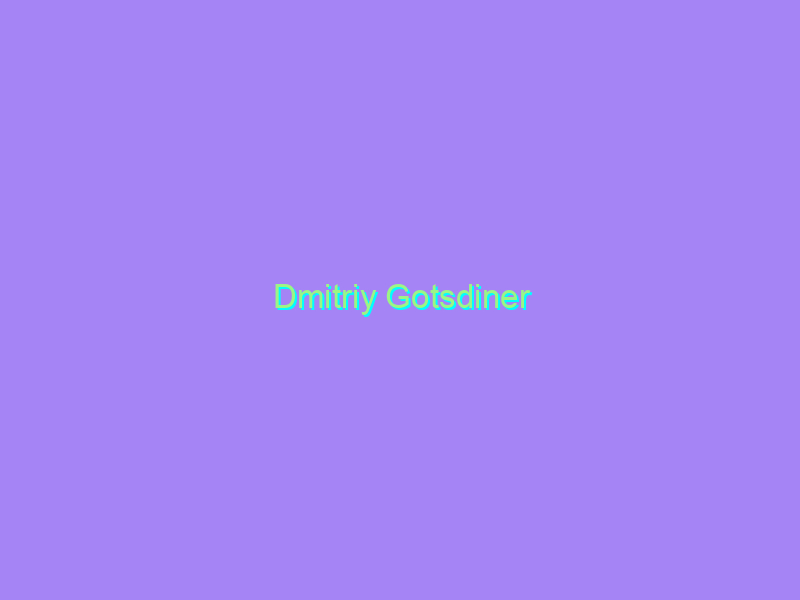 Dmitriy Gotsdiner