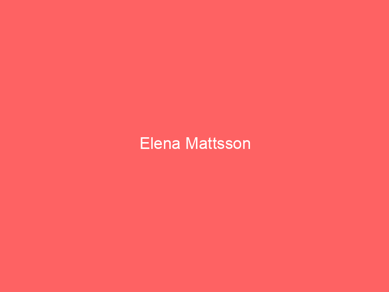 Elena Mattsson
