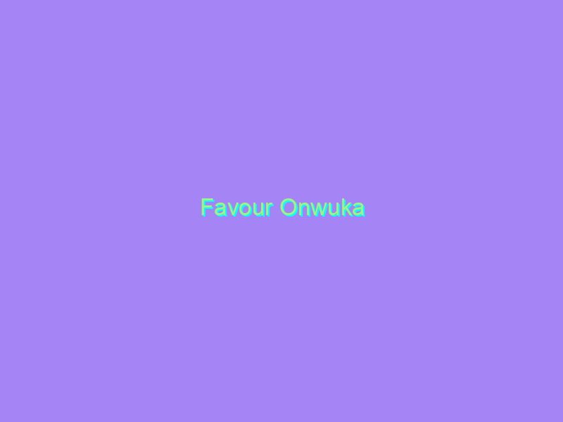Favour Onwuka