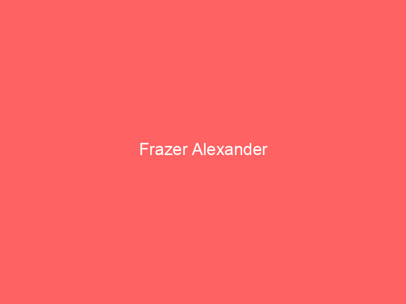 Frazer Alexander