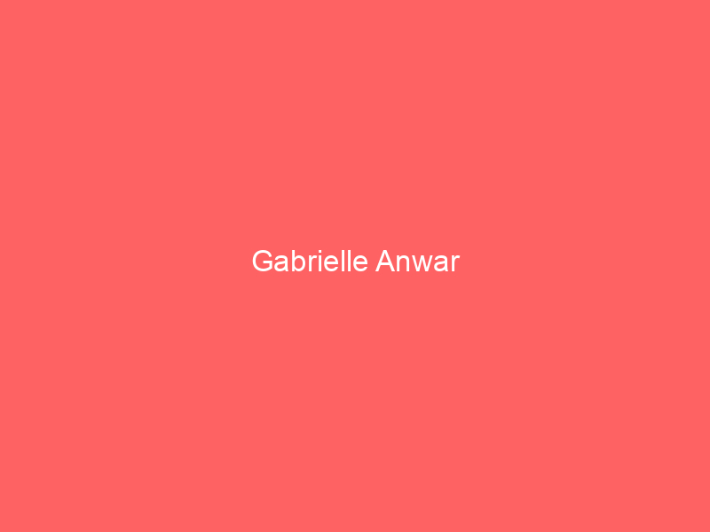 Gabrielle Anwar