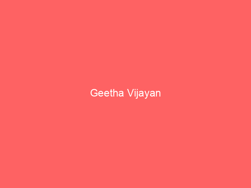 Geetha Vijayan