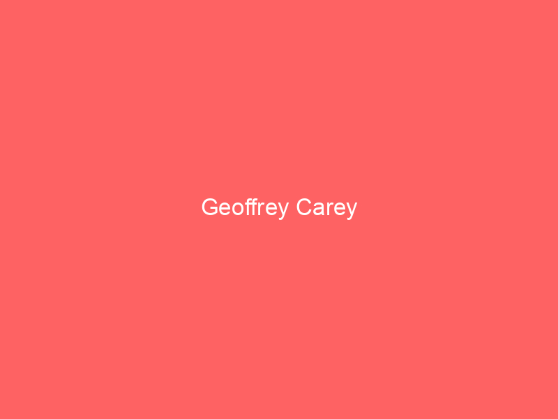 Geoffrey Carey