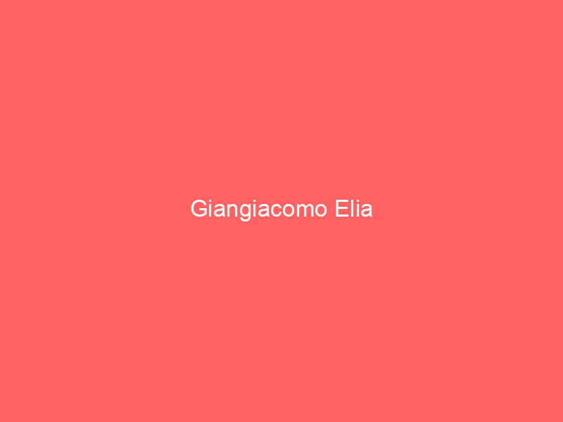 Giangiacomo Elia