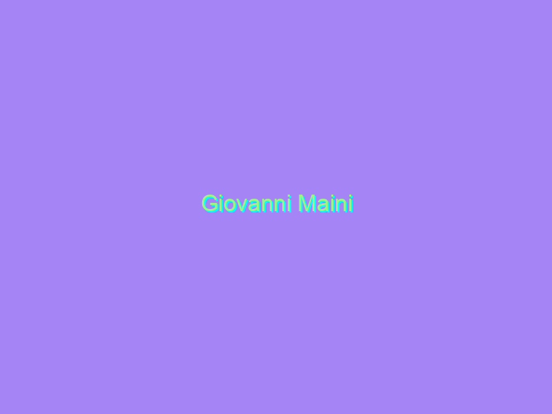Giovanni Maini