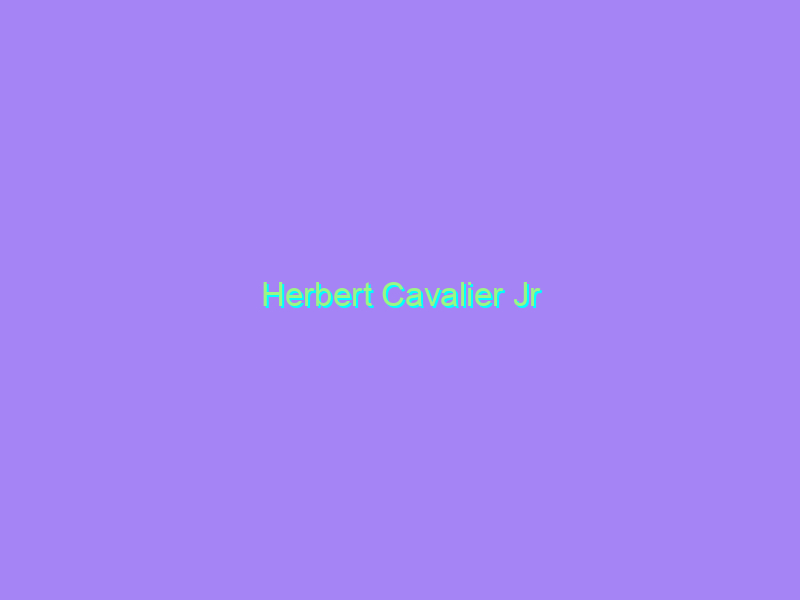 Herbert Cavalier Jr