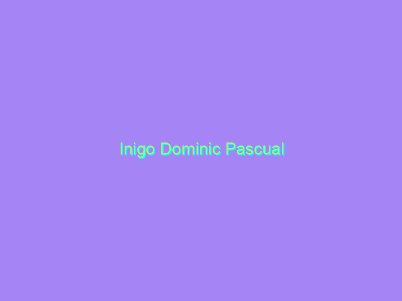 Inigo Dominic Pascual