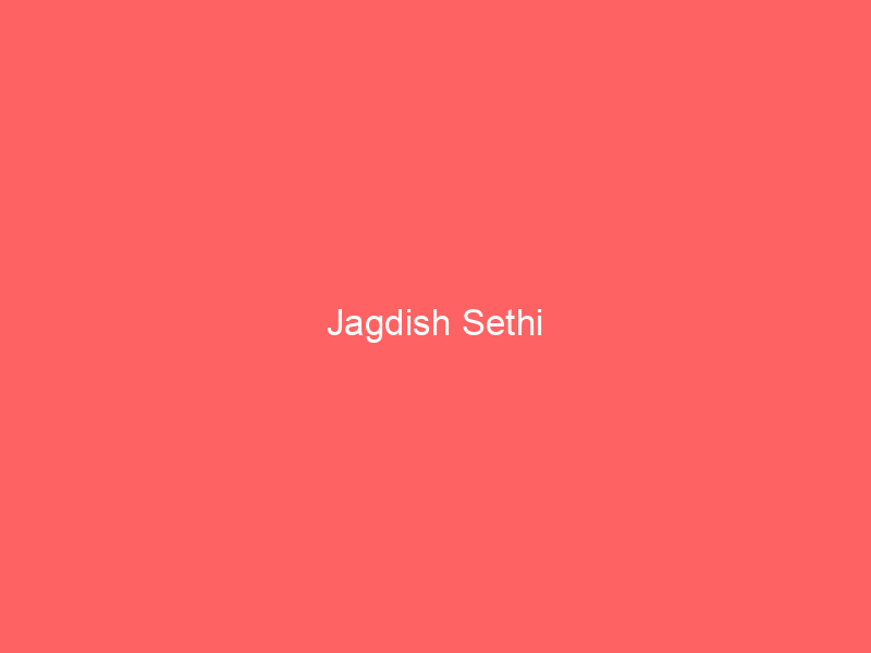 Jagdish Sethi