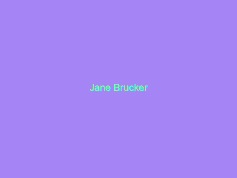 Jane Brucker