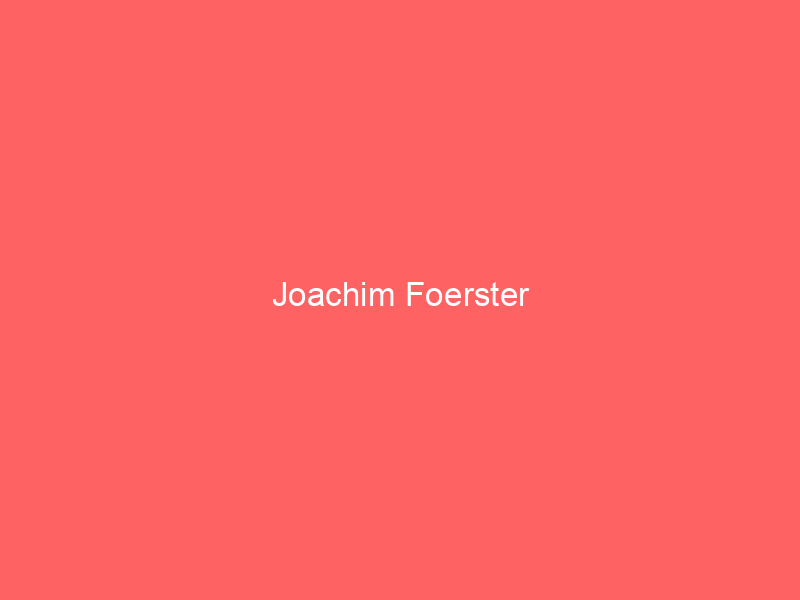 Joachim Foerster