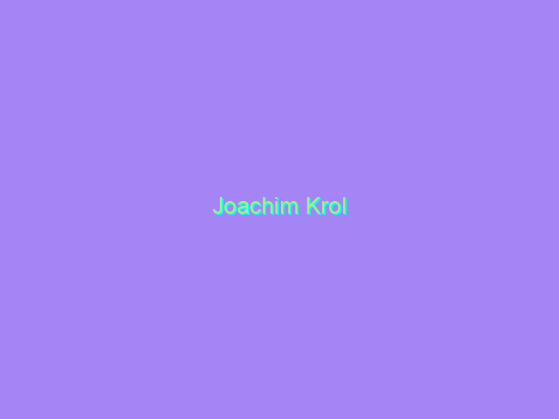 Joachim Krol
