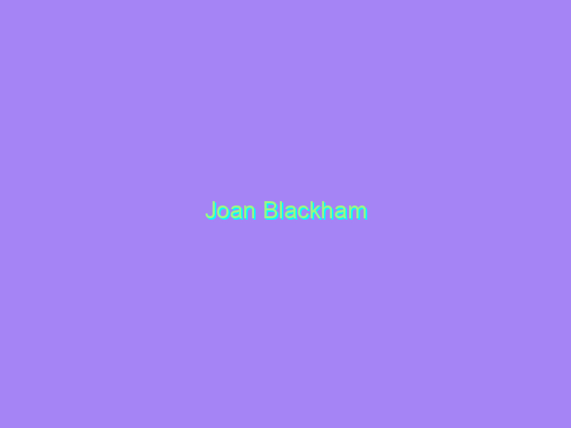 Joan Blackham
