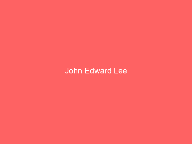 John Edward Lee