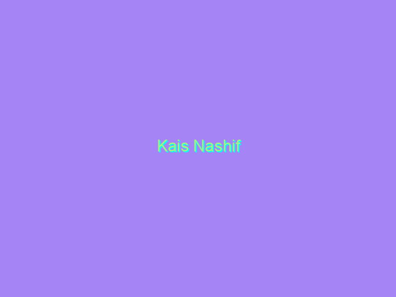 Kais Nashif