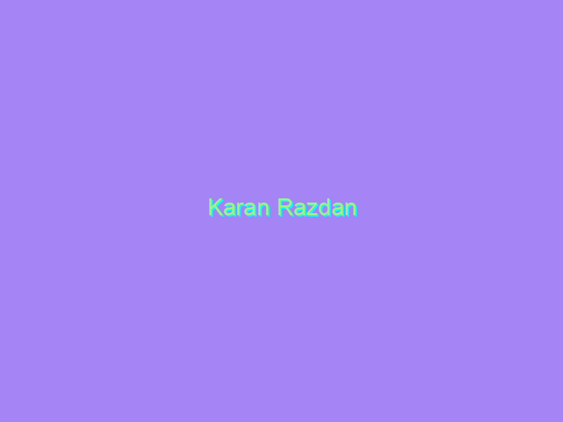 Karan Razdan