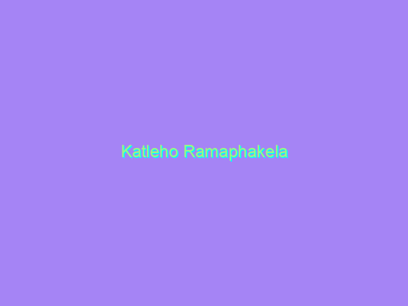 Katleho Ramaphakela