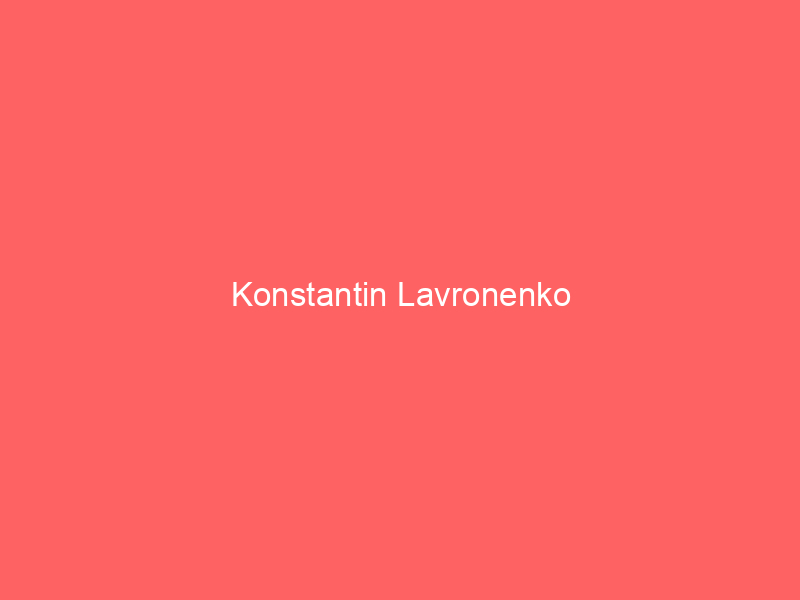 Konstantin Lavronenko