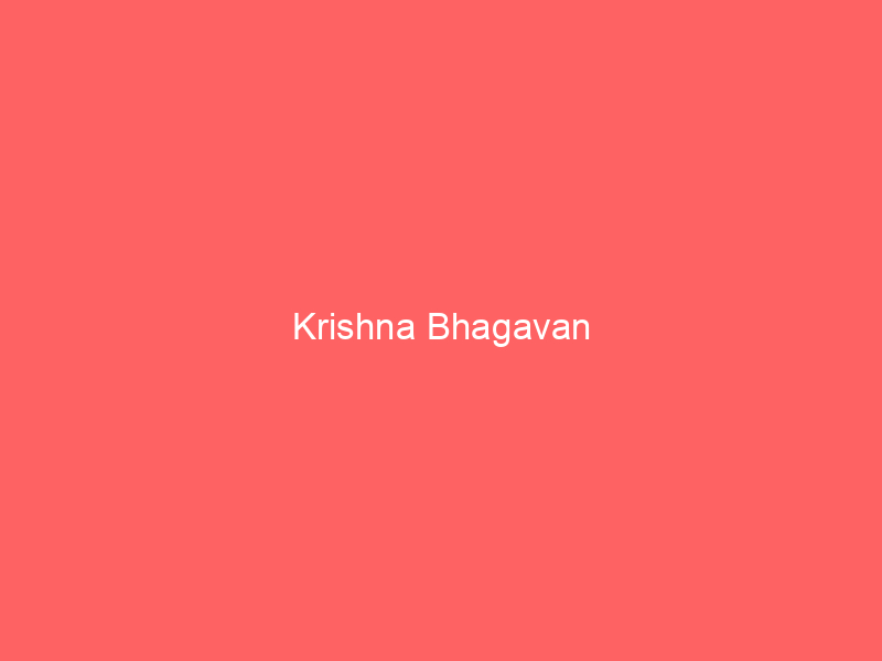 Krishna Bhagavan