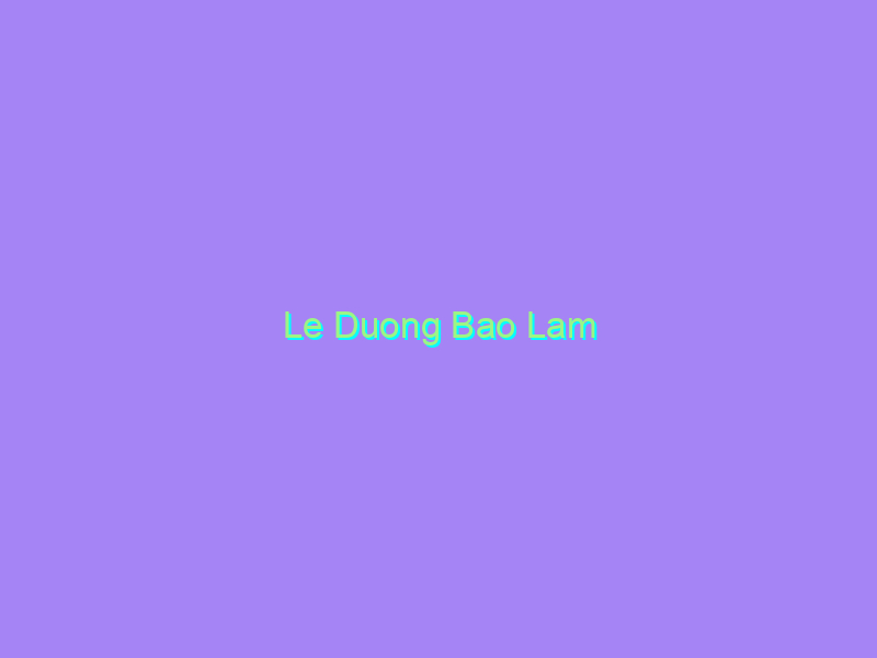 Le Duong Bao Lam