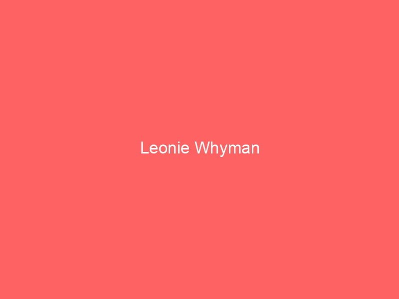 Leonie Whyman