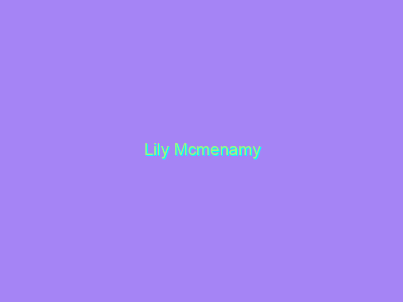 Lily Mcmenamy
