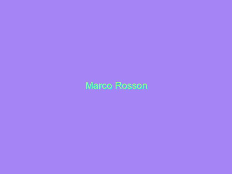 Marco Rosson