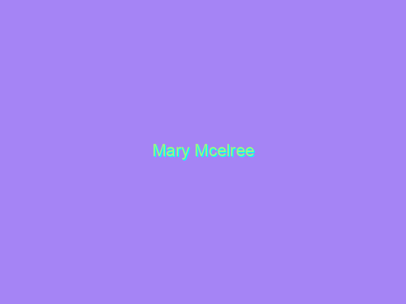 Mary Mcelree