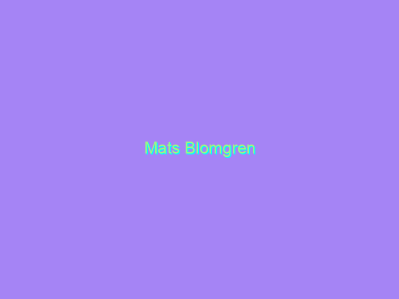 Mats Blomgren