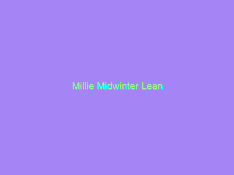 Millie Midwinter Lean