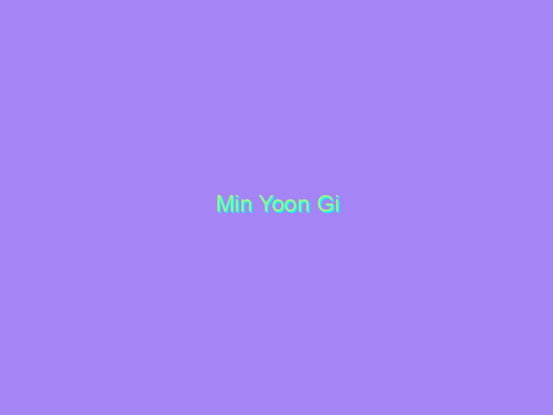 Min Yoon Gi