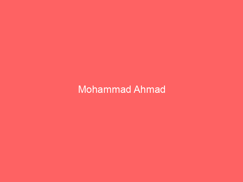Mohammad Ahmad