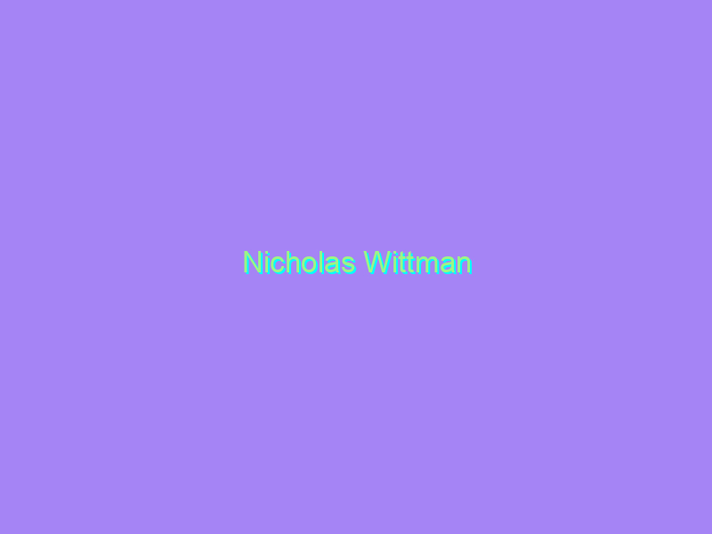 Nicholas Wittman