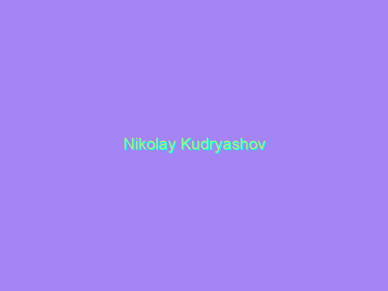 Nikolay Kudryashov
