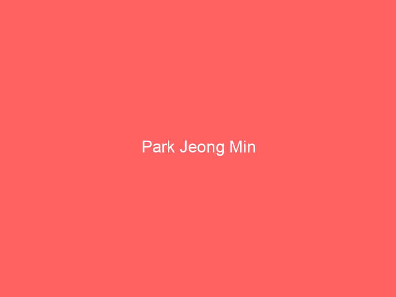 Park Jeong Min