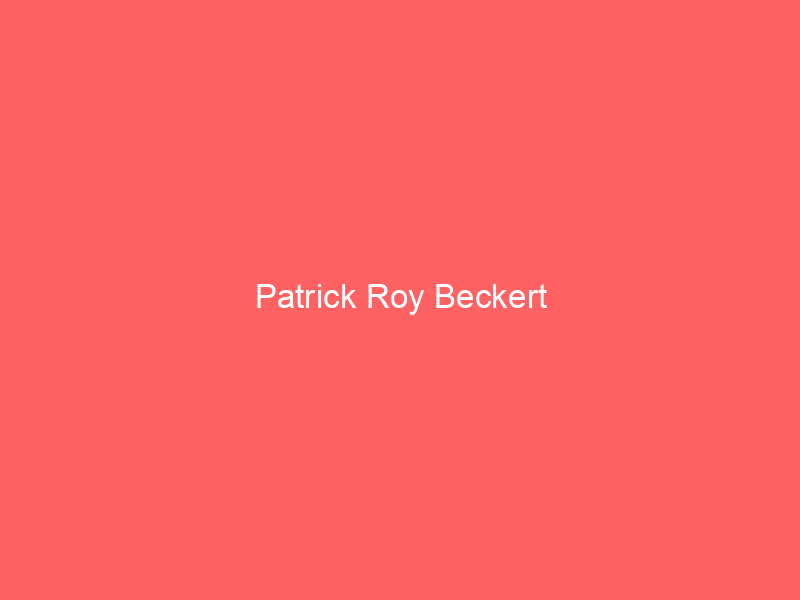 Patrick Roy Beckert