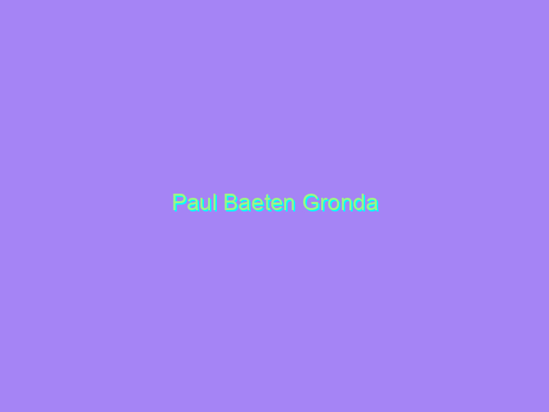Paul Baeten Gronda