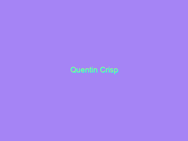 Quentin Crisp