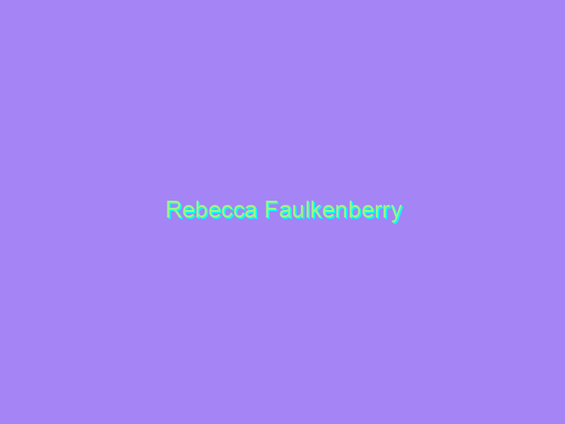 Rebecca Faulkenberry